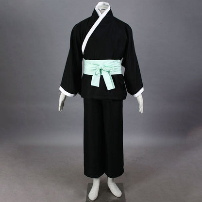 Anime 8th Division Captain Straw Hat Floral Haori Swordsman Cosplay Costume Set for Men and Kids