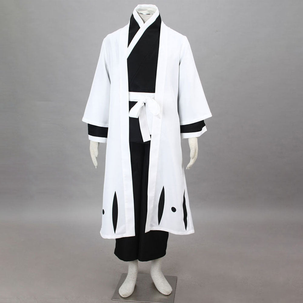 Anime 5th Division Captain White Haori Illusion Swordsman Cosplay Costume Set for Men and Kids