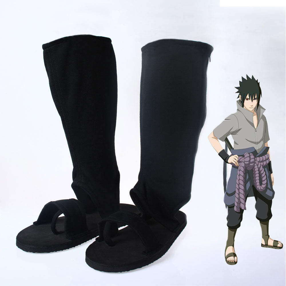 Anime Naruto Costume Sasuke Cosplay Boots Shoes for Man Kids Halloween