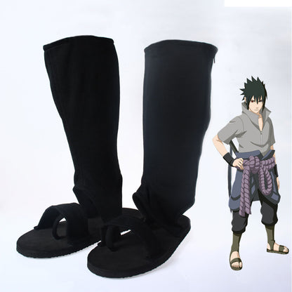 Anime Naruto Costume Sasuke Cosplay Boots Shoes for Man Kids Halloween