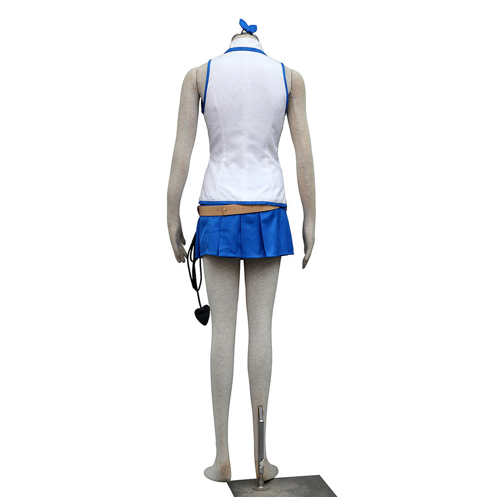 Anime Fairy Tail Lucy Heartfilia Cosplay Costume Uniform with Eridanus Women Kids Halloween