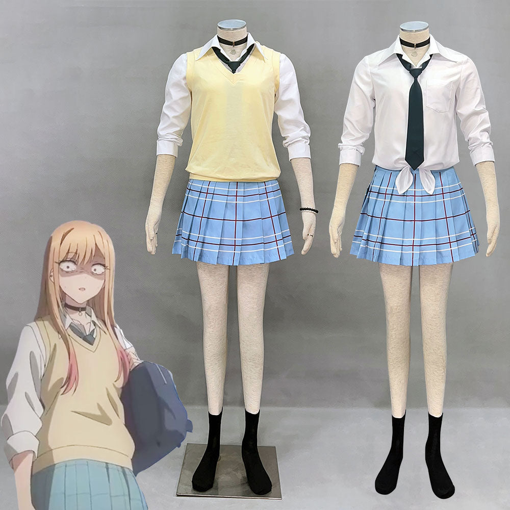 My Dress-Up Darling Kitagawa Marin Cosplay Costume Sweater Uniform Women and Kids Halloween