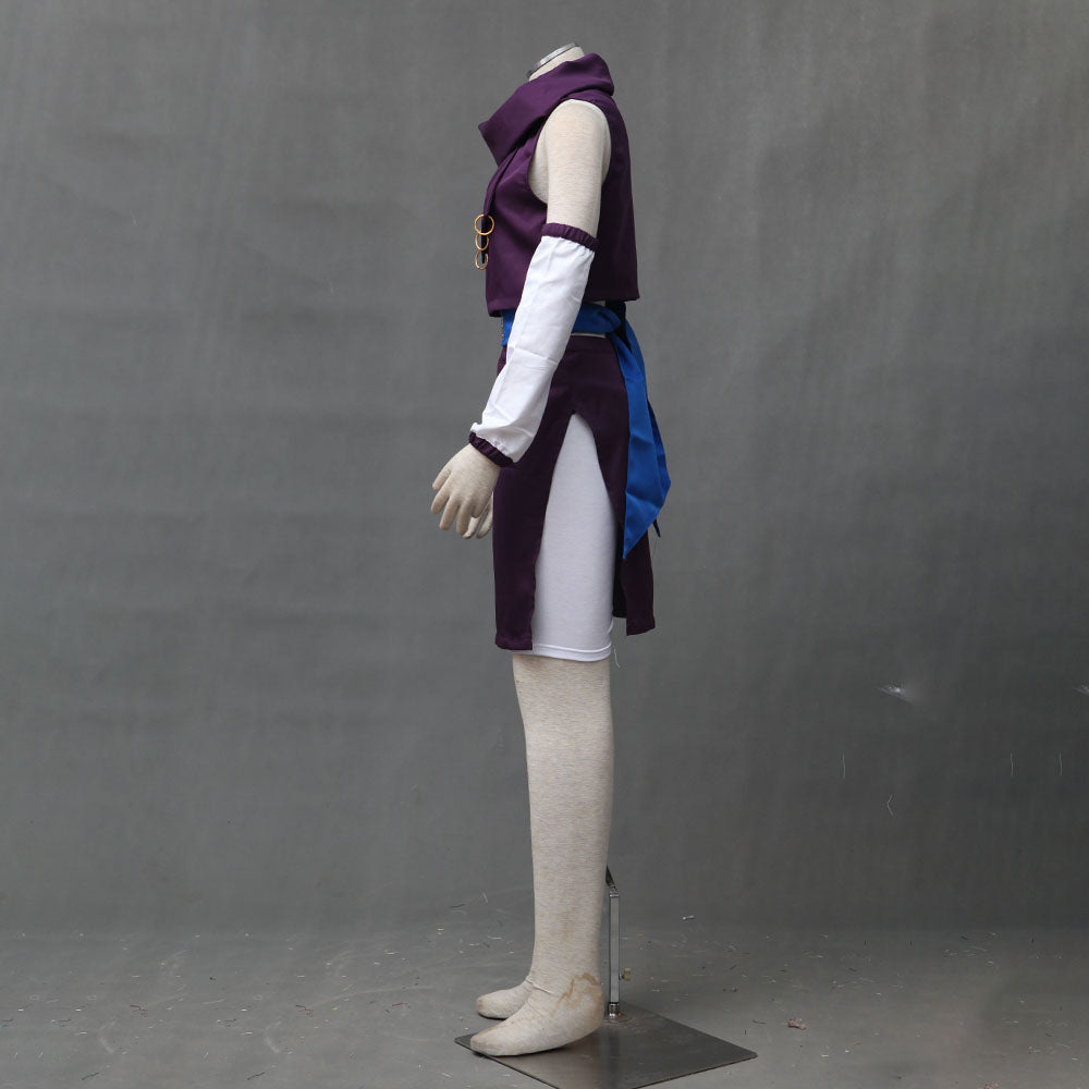 Anime Naruto Costume Ino Yamanaka Girl Cosplay Purple Outfit for Women and Kids
