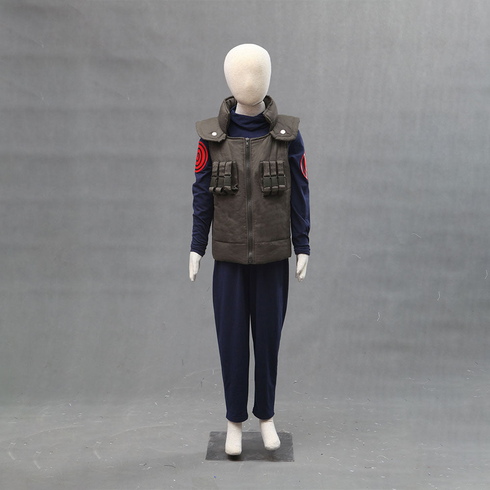 Anime Naruto Costume Kakashi Iruka Jonin Cosplay Costume Uniform for Men Kids Halloween