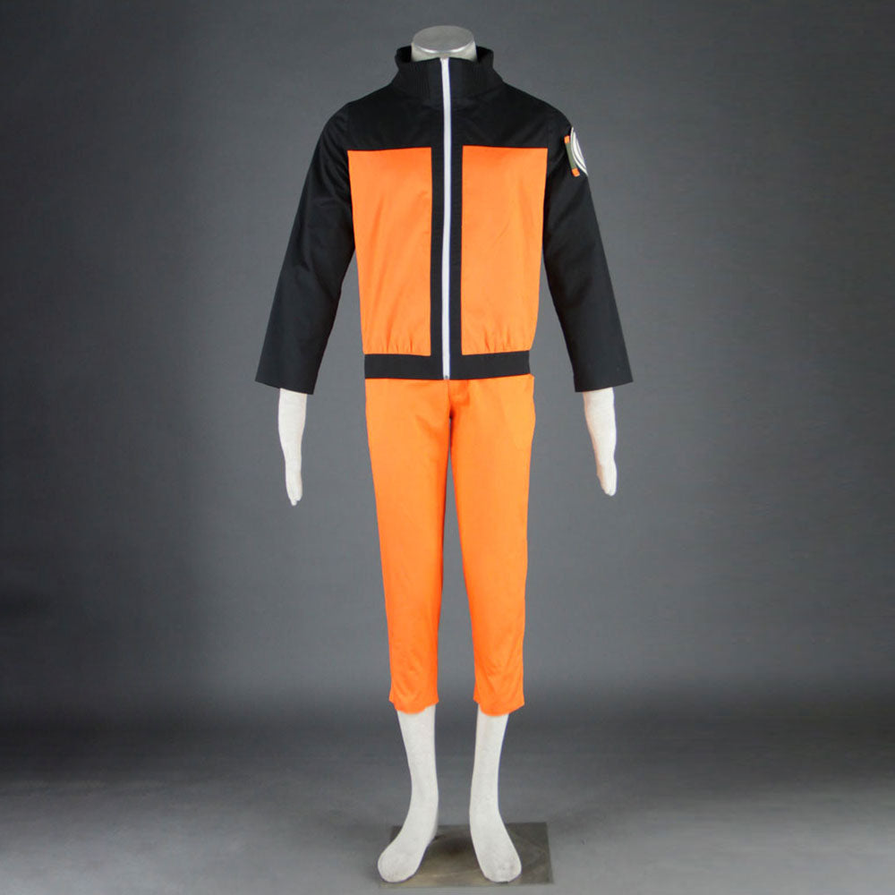 Anime Naruto Costume Naruto Teenage Orange Combat Cosplay Uniform for Adults Kids Halloween