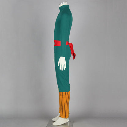 Anime Naruto Costume Rock Lee Cosplay Costume Green Jumpsuit full Outfit for Men Kids