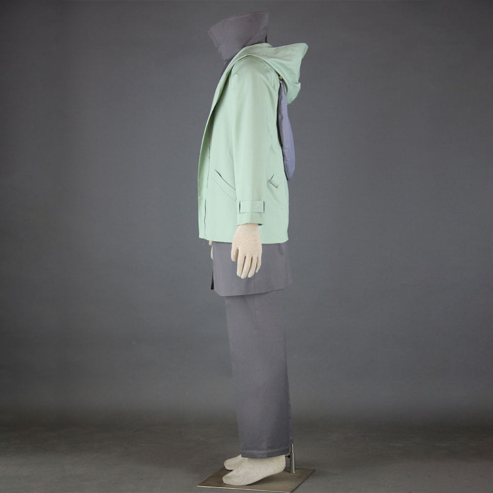 Anime Naruto Costume Shino Aburame Cosplay Costume with Bag for Men Kids