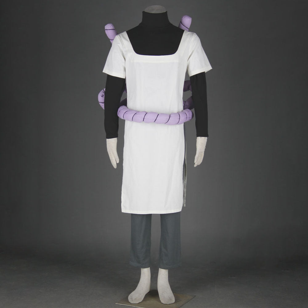 Anime Naruto Costume Snake Sage Orochimaru Cosplay Costume with Huge Purple Rope for Men Kids