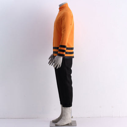 Anime Boruto Costume Naruto as Father Cosplay Uniform for Men Kids Halloween