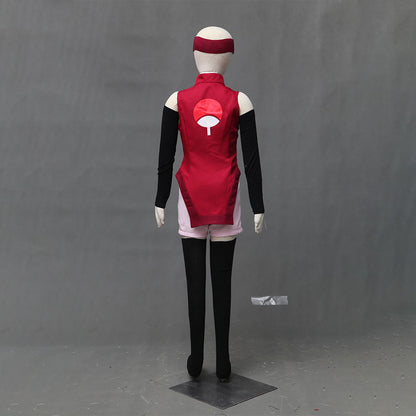 Anime Boruto Costume Sarada Uchiha Cosplay Outfit with Accessories for Women Kids