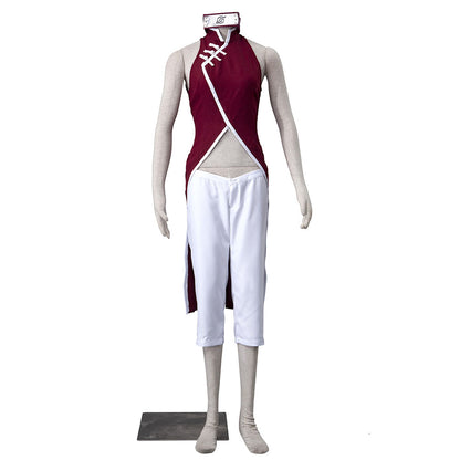 Anime Boruto Costume Sakura Mom-Style Cosplay Outfit with Headband for Women Kids