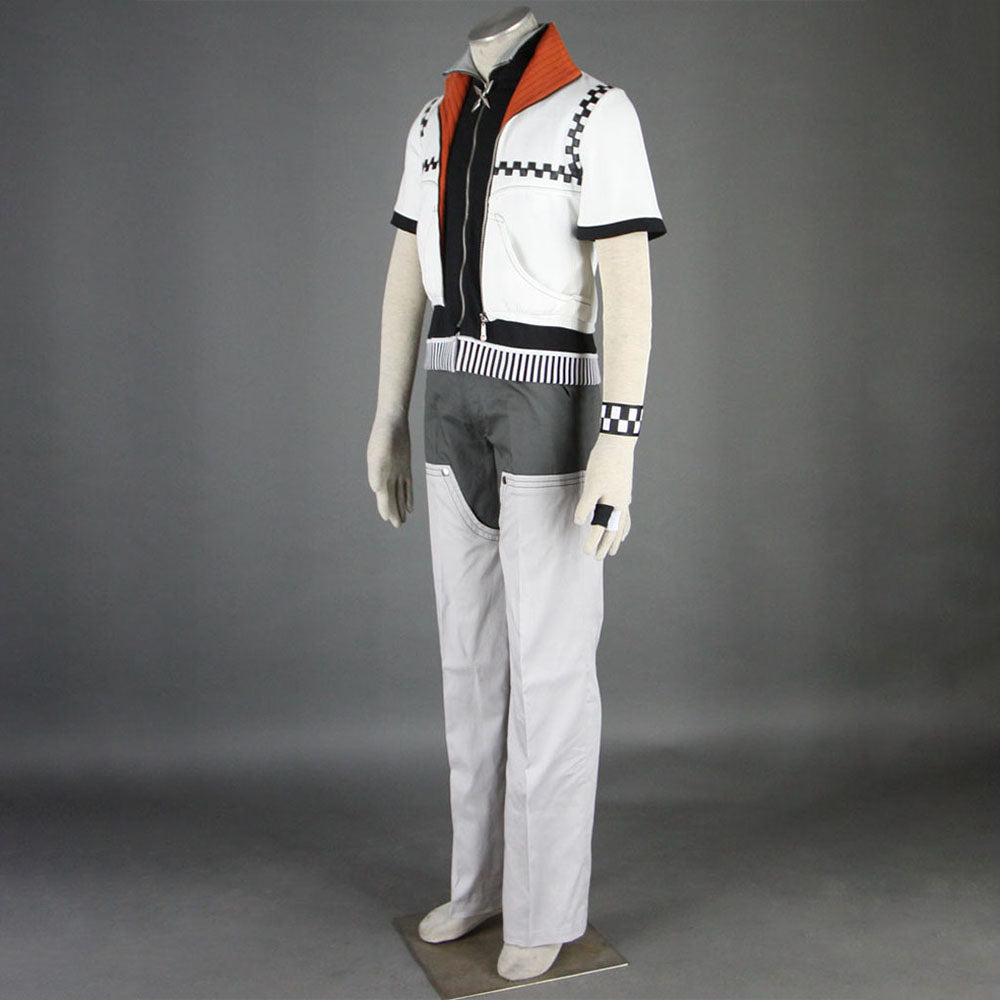 Game Kingdom Hearts Roxas Cosplay Costume Outfits with Accessories Men and Kids Halloween