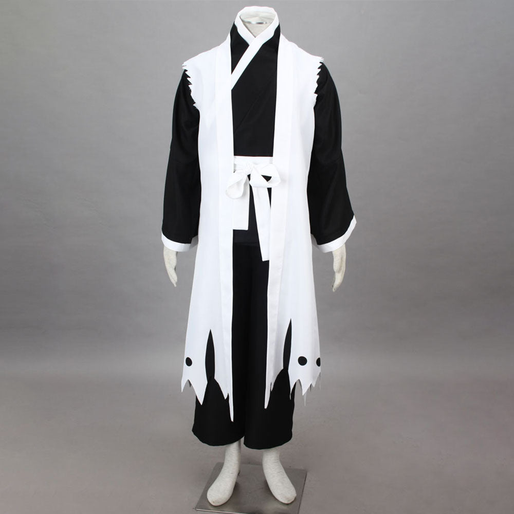 Anime 11th Division Captain Fierce Swordsman Kimono Cosplay Costume for Men Kids