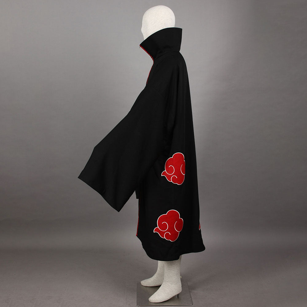 Anime Naruto Costume Akatsuki Pain Nagato Cosplay Cloak with Headband for Men Kids Halloween