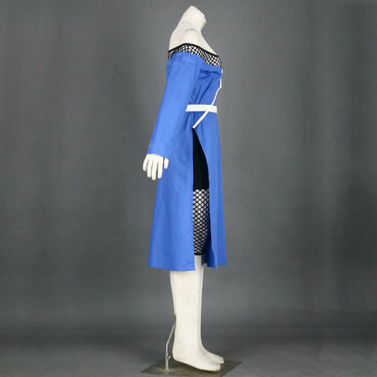 Anime Naruto Costume Mizukage Mei Terumi Cosplay Blue Dress Costume with Mizukage  Hat for Women Kids