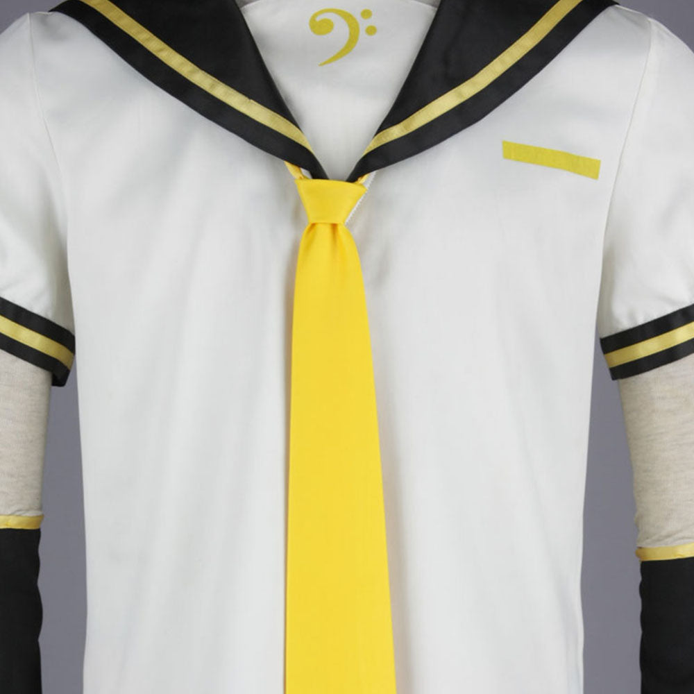 Blond Yellow Cyber Music Idol Costume Set with Accessories for Men and Kids