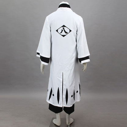 Anime 8th Division Captain Straw Hat Floral Haori Swordsman Cosplay Costume Set for Men and Kids