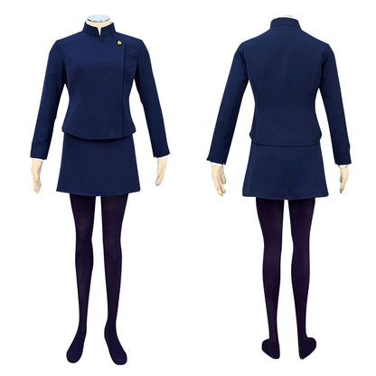 Anime Jujutsu Kaisen Zenin Maki Cosplay Costume Uniform Sets Women Kids Halloween