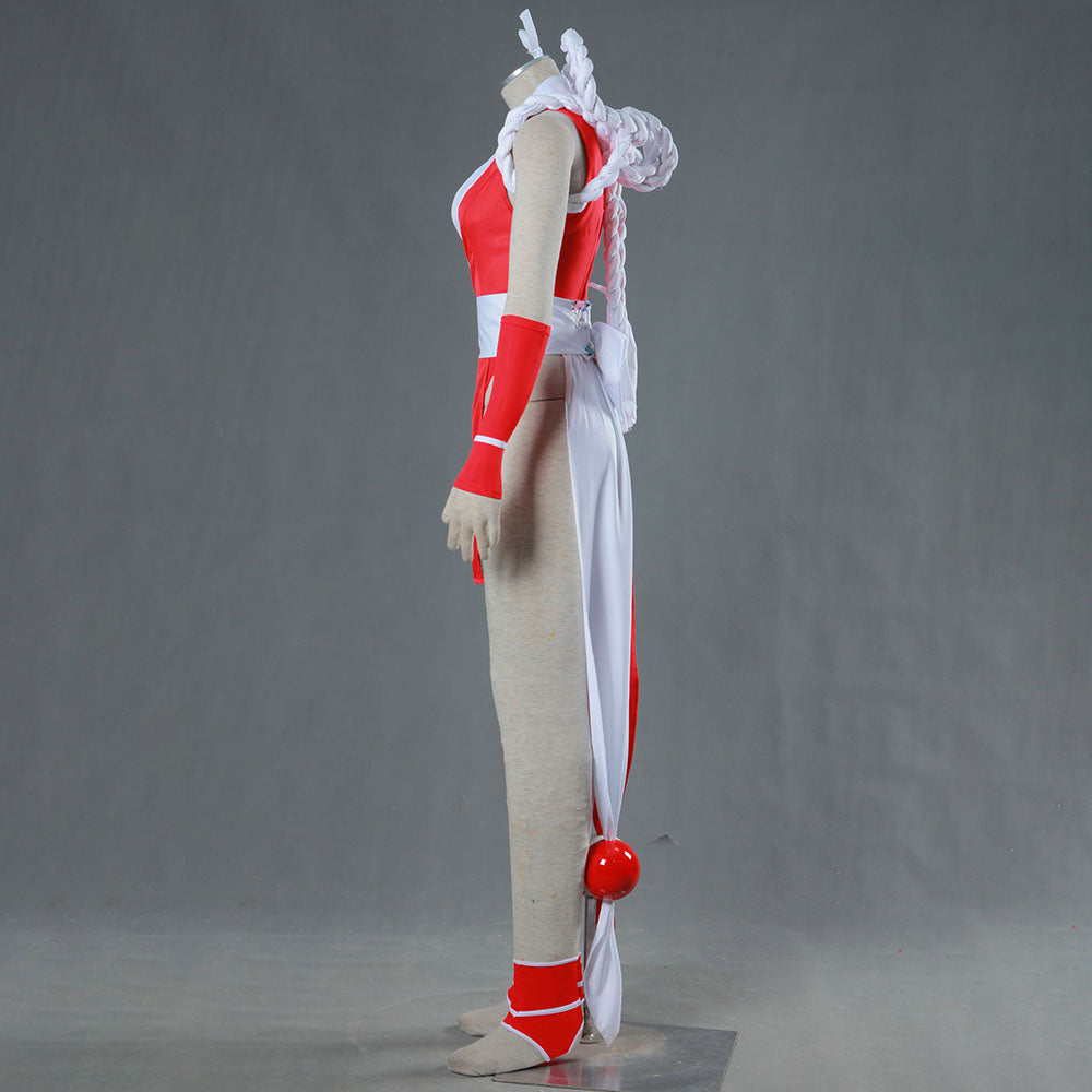 Game King of Fighters (KOF) Mai Shiranui Costume Outfit with Accessories Women and Kids Halloween