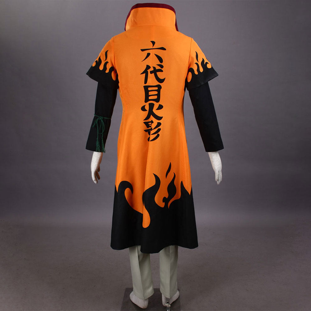 Anime Naruto Costume Naruto Sixth Hokage Cosplay Costume full Outfit for Men Kids Halloween