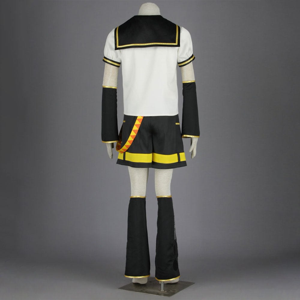 Blond Yellow Cyber Music Idol Costume Set with Accessories for Men and Kids