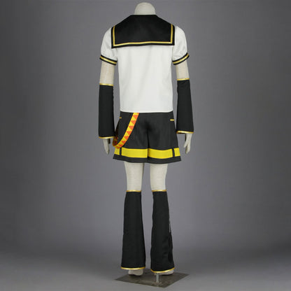 Blond Yellow Cyber Music Idol Costume Set with Accessories for Men and Kids