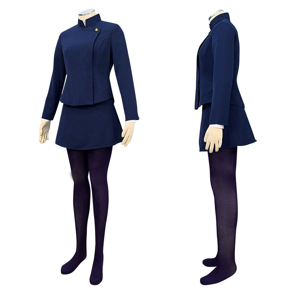 Anime Jujutsu Kaisen Zenin Maki Cosplay Costume Uniform Sets Women Kids Halloween