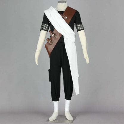 Anime Naruto Costume Gaara Exam Cosplay Black Uniform Outfit Men Kids Halloween