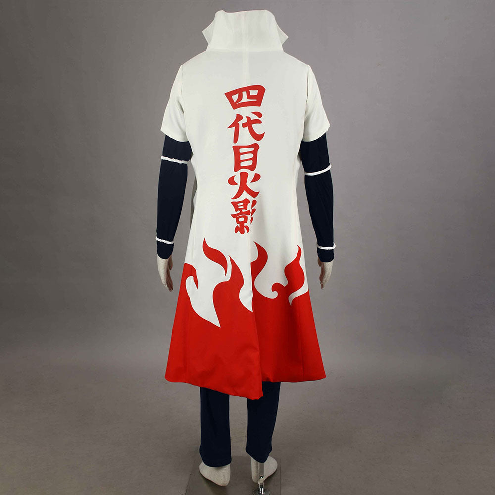 Anime Naruto Costume Fourth Hokage Minato Cosplay Costume full Outfit for Men Kids Halloween