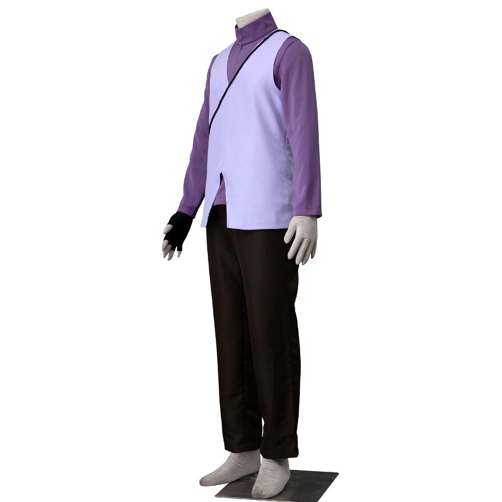 Anime Boruto Costume Sasuke as Father Cosplay Costume for Men Kids Halloween