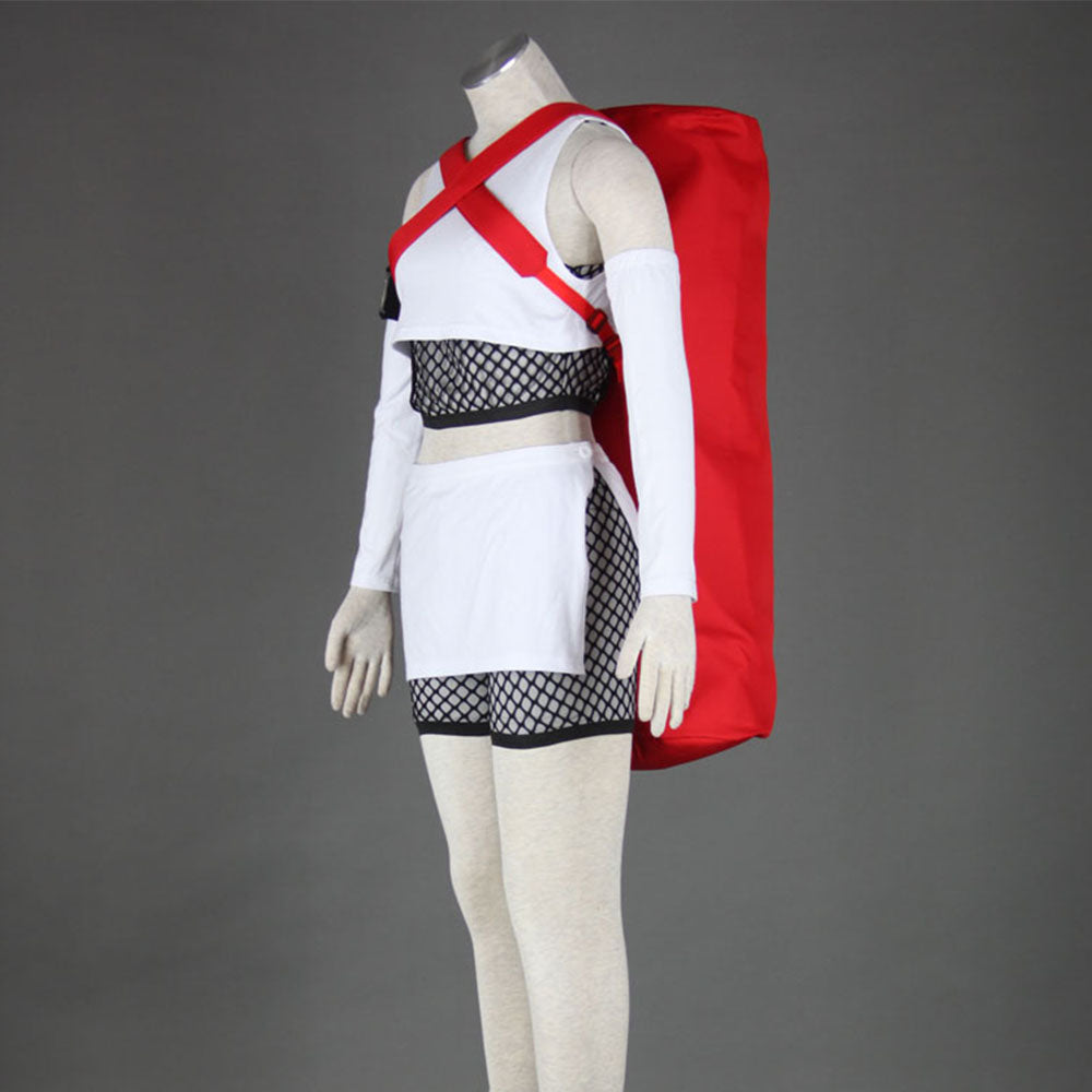 Anime Naruto Costume 7-Tailed Insect Fuu Cosplay Costume with Sandals for Women Kids