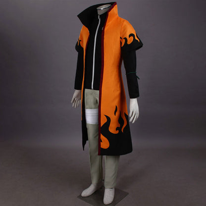 Anime Naruto Costume Naruto Sixth Hokage Cosplay Costume full Outfit for Men Kids Halloween