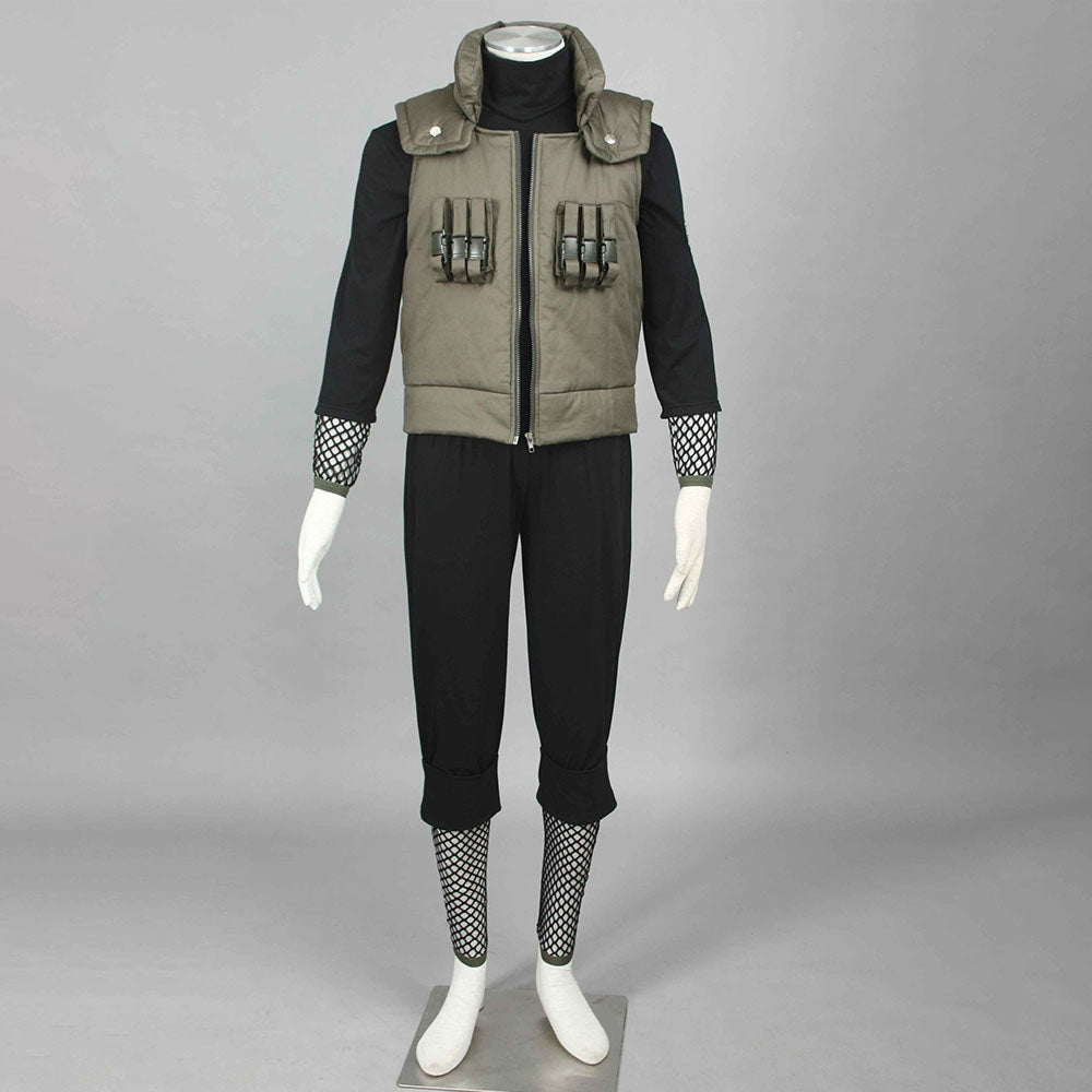 Anime Naruto Costume Shikamaru Nara Ninja War Cosplay Costume for Men Kids Halloween