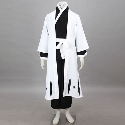 Anime 8th Division Captain Straw Hat Floral Haori Swordsman Cosplay Costume Set for Men and Kids
