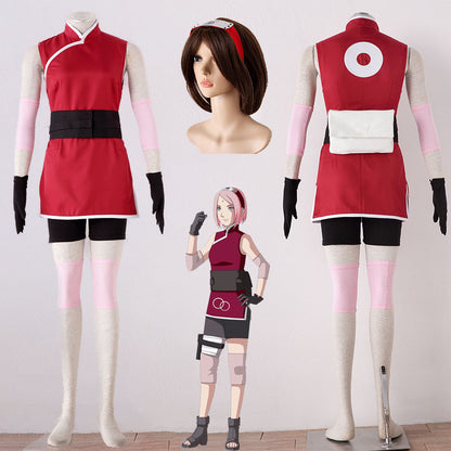 Naruto The Last Costume Sakura Cosplay Costume for Women Kids