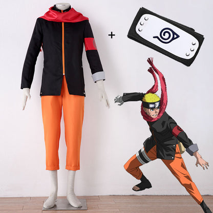 Naruto The Last Costume Naruto Cosplay Uniform with Headband for Men Kids Halloween