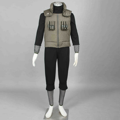 Anime Naruto Costume Shikamaru Nara Ninja War Cosplay Costume for Men Kids Halloween