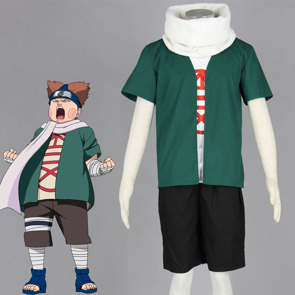 Anime Naruto Costume Choji Akimichi Cosplay Costume with Headband for Men Kids