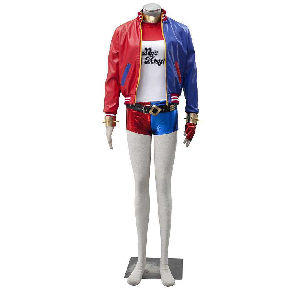 The Suicide Squad Female Joker Harley Quinn Cosplay Costume full Outfits Women and Kids Halloween