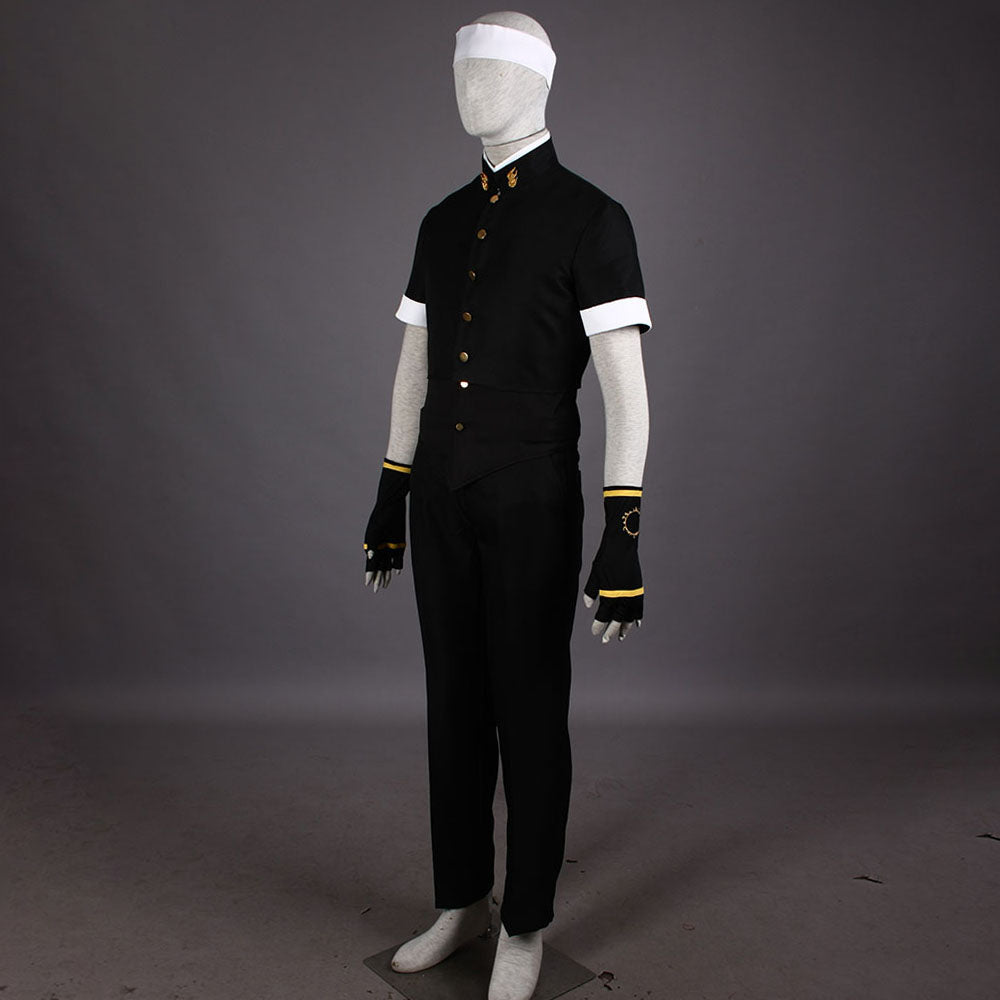 Game King of Fighters (KOF) Kyo Kusanagi Costume Black Cosplay Outfit Men and Kids Halloween