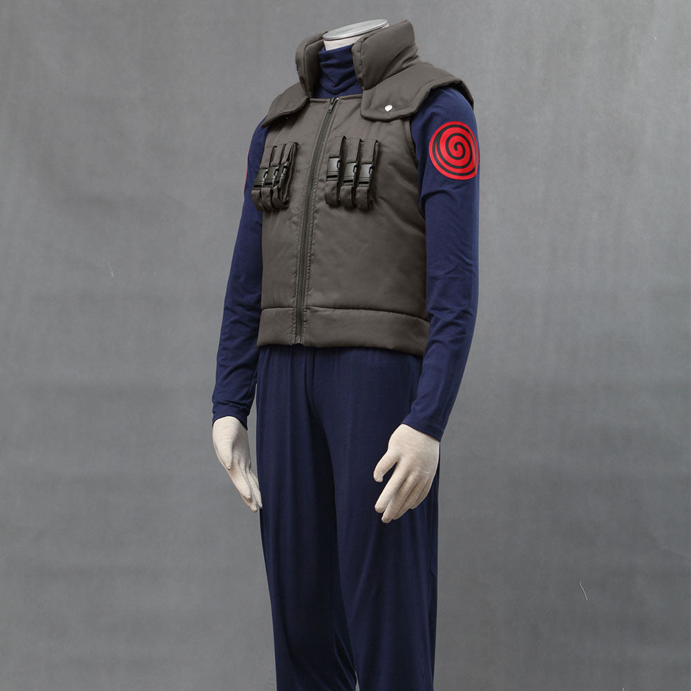 Anime Naruto Costume Minato 4th Hokage Cosplay full Outfit Costume with Headband for Men Kids Halloween