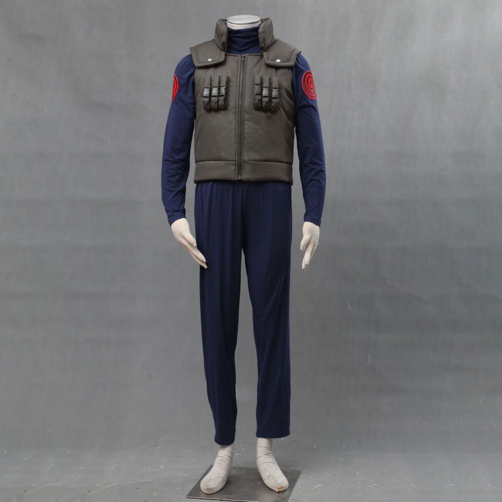 Anime Naruto Costume Minato 4th Hokage Cosplay full Outfit Costume with Headband for Men Kids Halloween