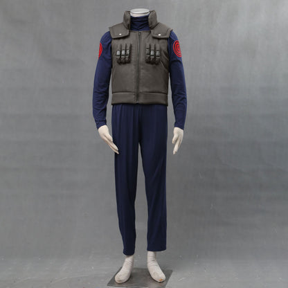Anime Naruto Costume Minato 4th Hokage Cosplay full Outfit Costume with Headband for Men Kids Halloween