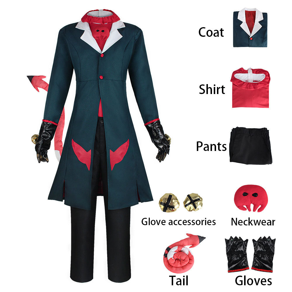 Hazbin Hotel Moxxie Knolastname Cosplay Costume full Outfit for Men Halloween