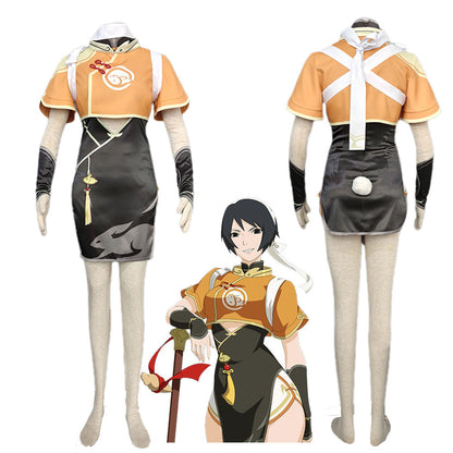 Anime Naruto Mobile Game Costume Tsuchikage Kurotsuchi Cosplay Costume for Women Kids