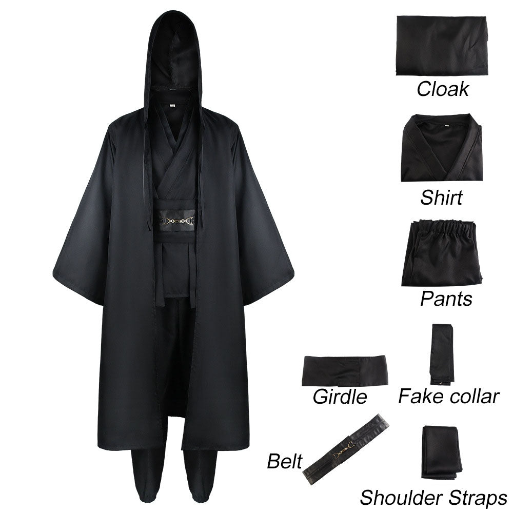 Star Wars Costumes Jedi Knight Anakin Skywalker Cosplay full Outfits for Men Halloween