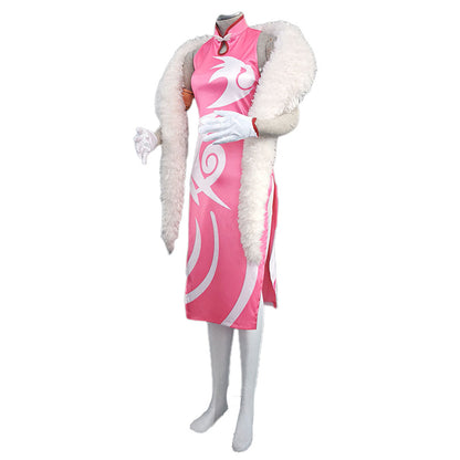 Anime Naruto Mobile Game Costume Sakura Haruno Cosplay Cheongsam Dress for Women Kids