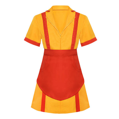 Tow Broke Girls Costume Max and Caroline Cosplay Dress for Women and Kids