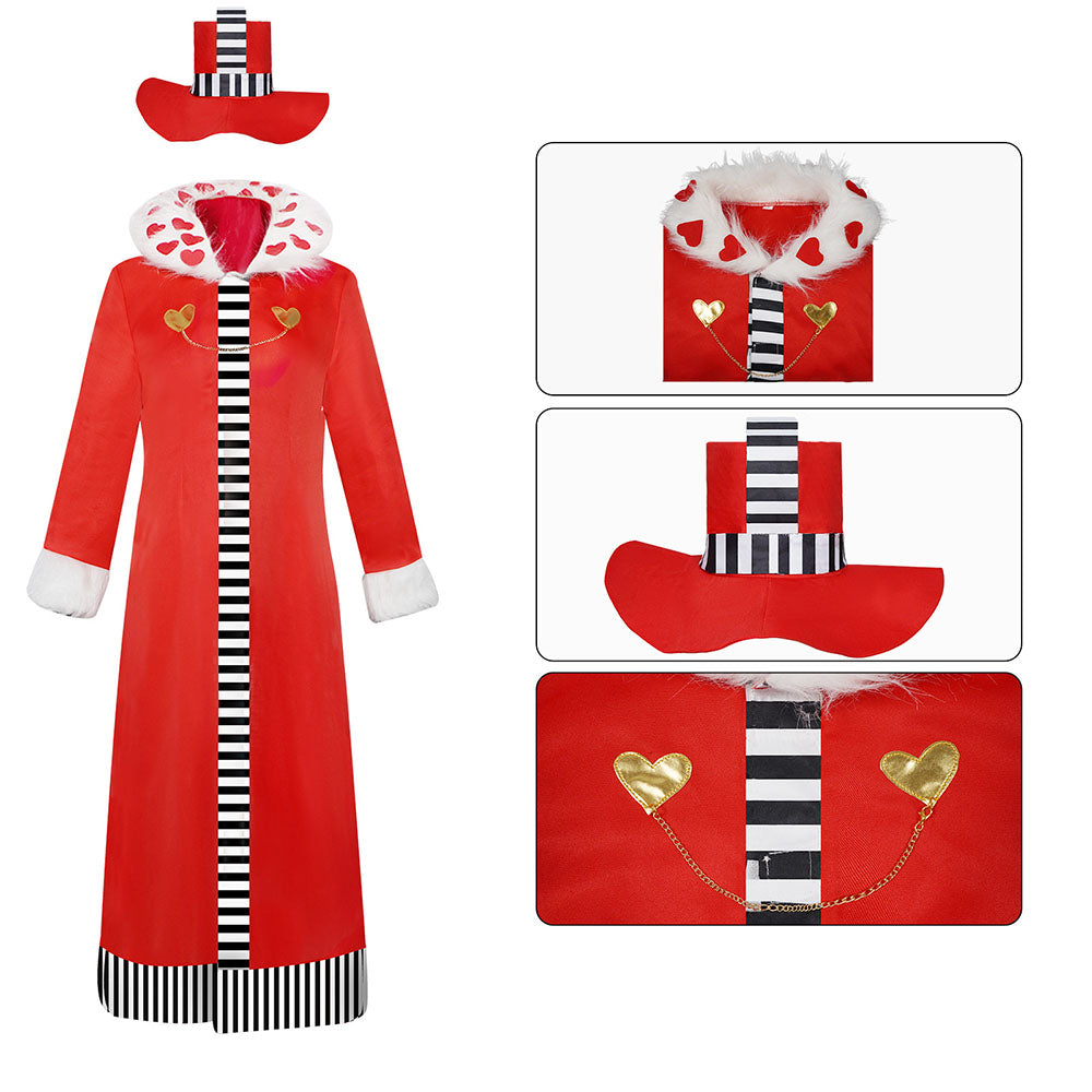 Hazbin Hotel Valentino Cosplay Costume Red full Outfit for Men Halloween