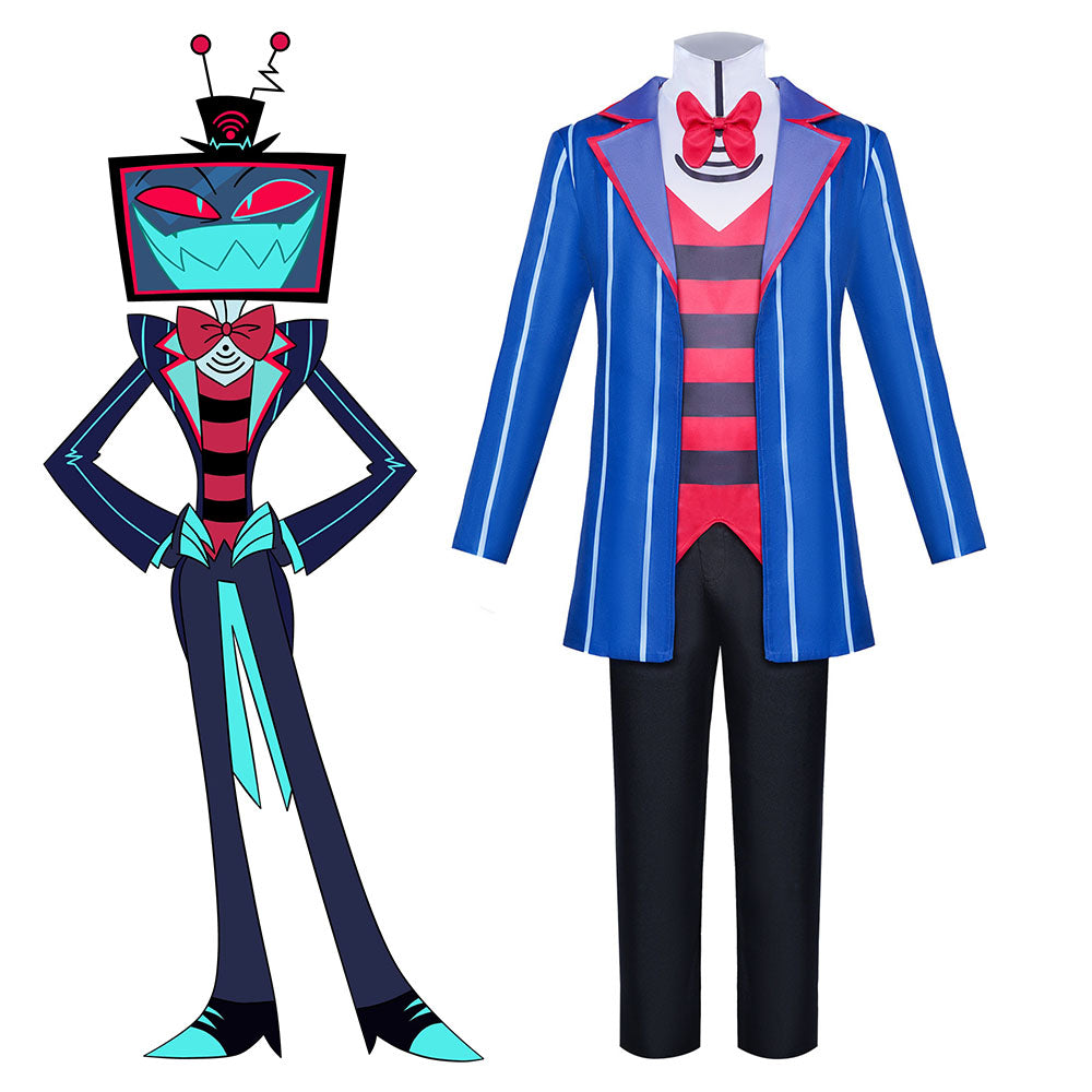 Hazbin Hotel Vox Cosplay Costume full Outfit for Men Halloween